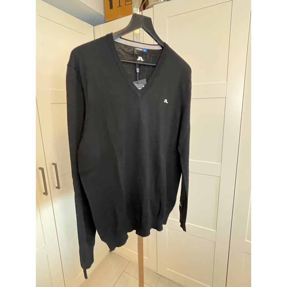 NWT: J. Lindeberg Lyman Tour Merino V-neck Golf Sweater XXL - Picture 2 of 16